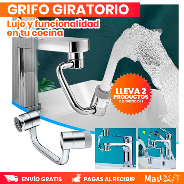 Paga 1 Lleva 2 Grifo Giratorio 1080° + REGALO