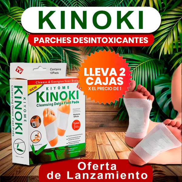 PACK DE 10 PARCHES DESINTOXICANTE KINOKI + envió GRATIS
