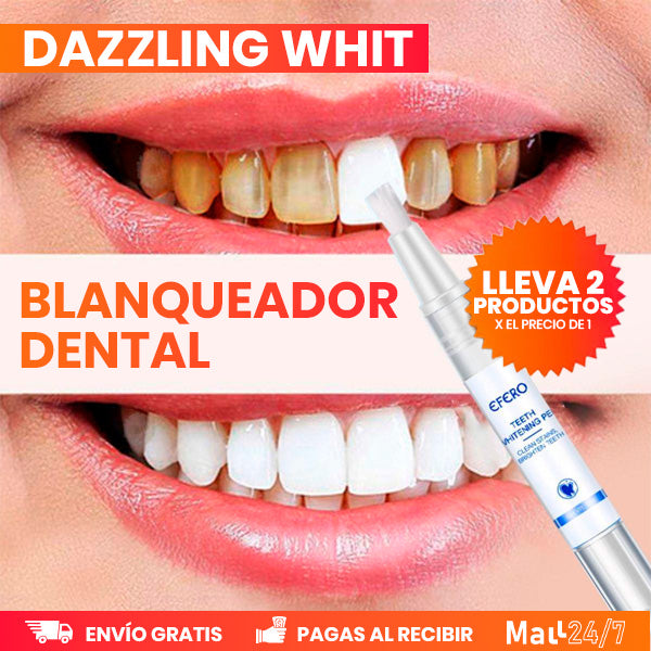 Paga 1 Lleva 2 Lápiz Blanqueador Dental - DAZZLING WHITE + REGALO