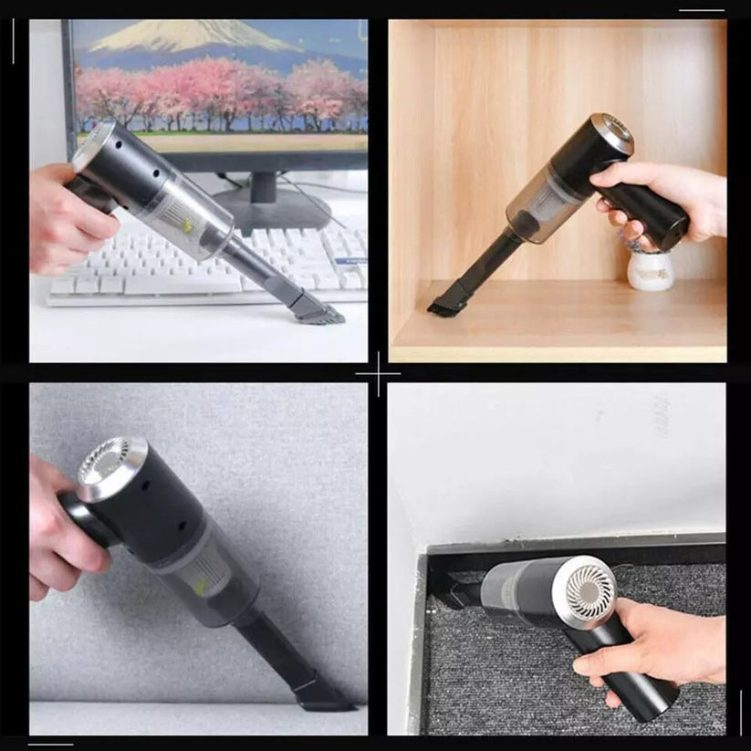 Aspiradora Portátil Premium | Limpieza Rápida y Potente sin Cables – Ideal para Hogar y Auto+ REGALO