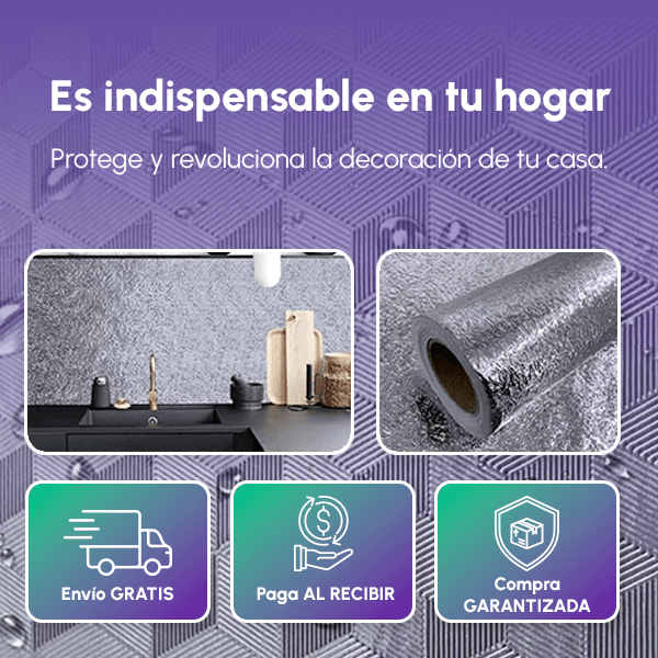 PAGA 1 LLEVA 2 PAPEL ALUMINIO ADHESIVO + REGALO