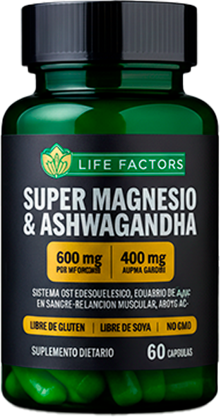 Super Magnesio & Ashwagandha Life Factors™ – Descanso, Energía y Control del Estrés