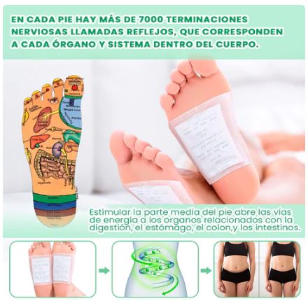 PACK DE 10 PARCHES DESINTOXICANTE KINOKI + envió GRATIS