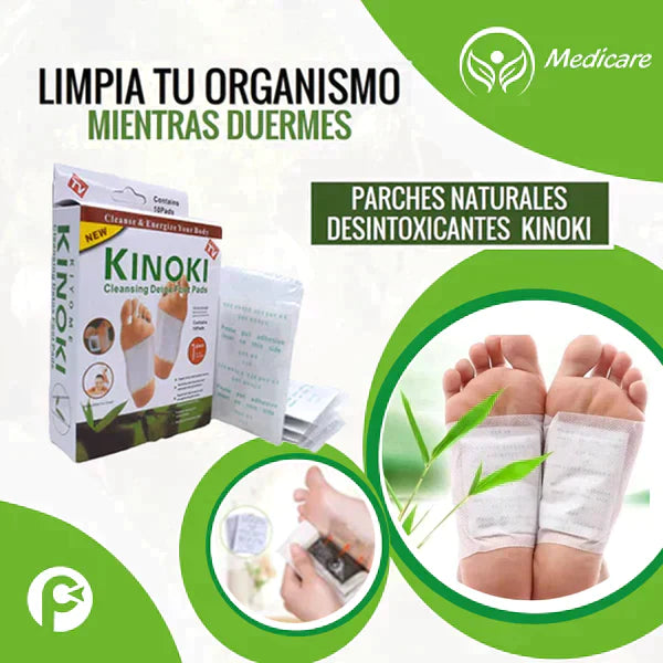 PACK DE 10 PARCHES DESINTOXICANTE KINOKI + envió GRATIS