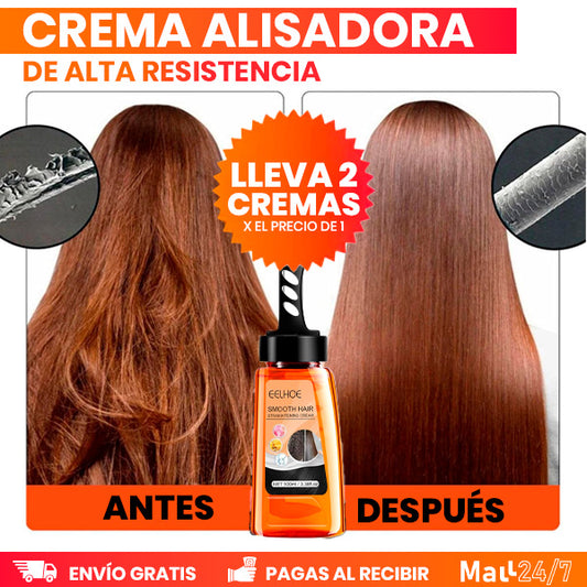 Paga 1 Lleva 2 Cremas alisadoras de cabello + Envío GRATIS