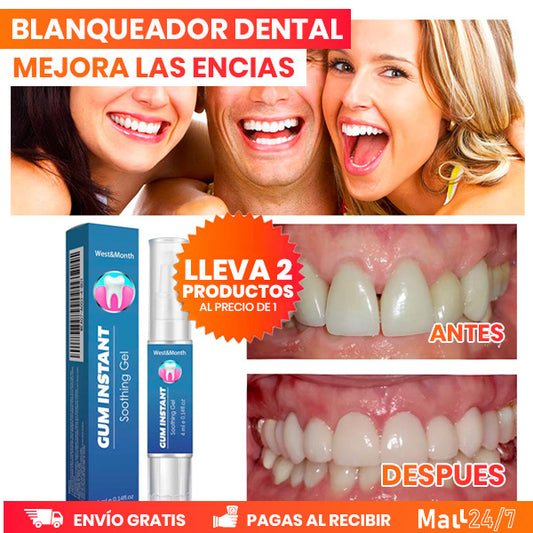 Blanqueador Dental Instantáneo para Encías Inflamadas - Elimina Manchas y Cuida Encías