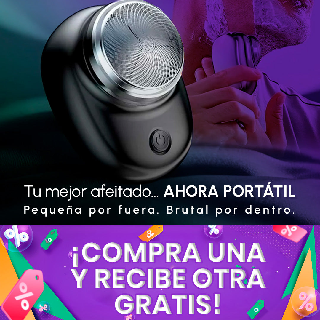 Paga 1 Lleva 2 Afeitadoras Portátiles | Suave, Recargable y Compacta + REGALO
