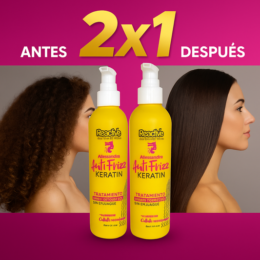 Paga 1 Lleva 2 Cremas alisadora Reactive + REGALO
