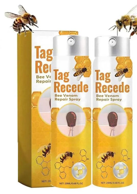 Tag Recede – Spray contra Verrugas y Tags de Piel con Veneno de Abeja
