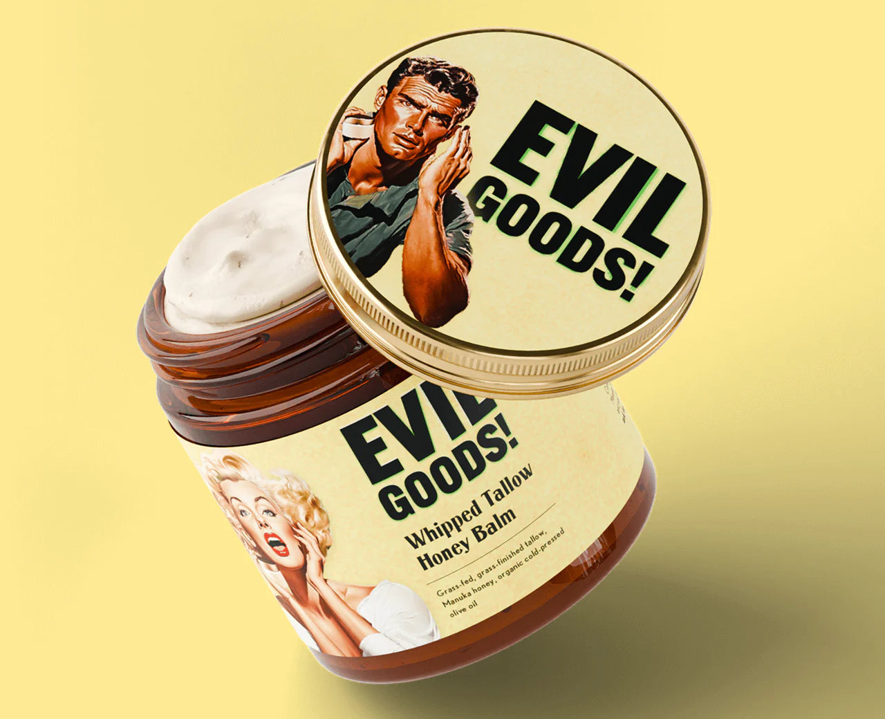 Evil Goods Whipped Tallow Honey Balm – Bálsamo Corporal Natural con Sebo y Miel